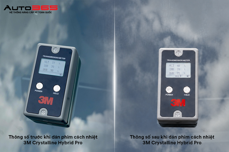 Kiểm tra thông số của VinFast VF3 trước và sau khi dán phim cách nhiệt 3M Crystalline Hybrid Pro