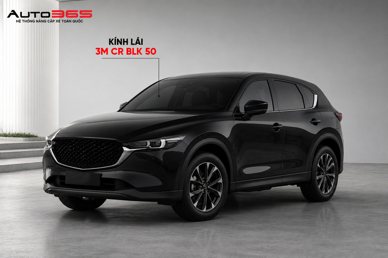 Cấu hình phim cách nhiệt CR BLK 50 kính lái cho Mazda CX-5