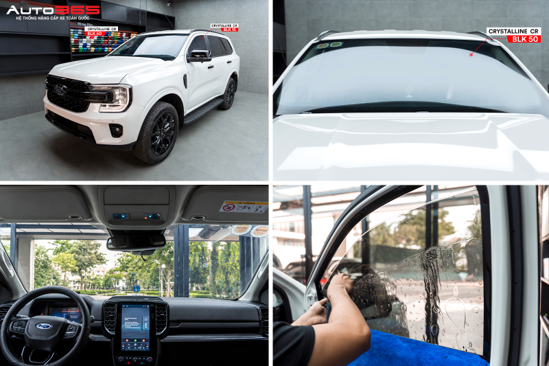 Ford Everest Sport 2024, 2.0L Turbo 4x2 AT dán phim cách nhiệt 3M CR BLK 50 và CR BLK 15 tại Auto365.vn - Trụ Sở Chính