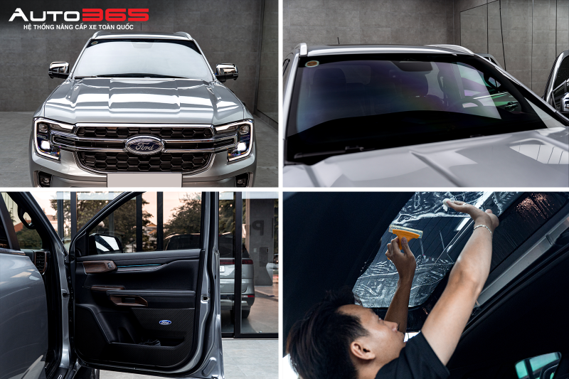 Ford Everest Titanium+ 2023, 2.0L Bi-Turbo 4x4 AT dán phim 3M CR BLK 40 kết hợp Ceramic IR15