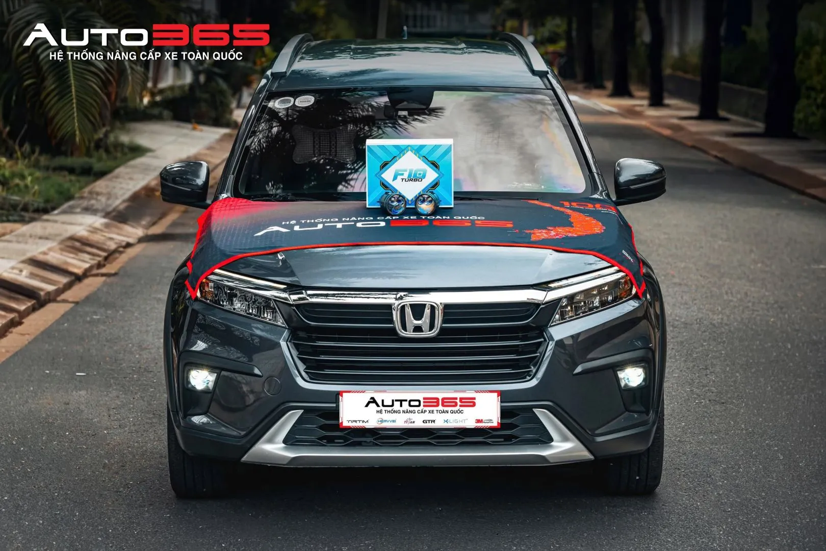 Honda BR-V L 2023 sau khi hoàn thiện hạng mục bi gầm F10 Turbo 5500K.