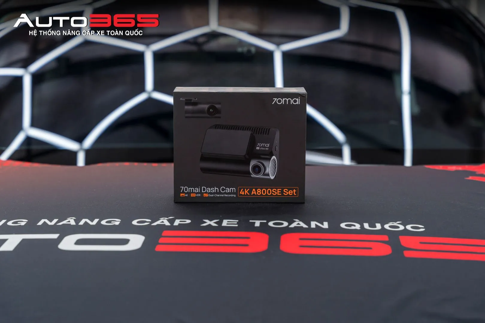 Hình 2. Hộp 70mai Dash Cam 4K A800SE Set trong bộ ảnh sản phẩm tại xưởng.