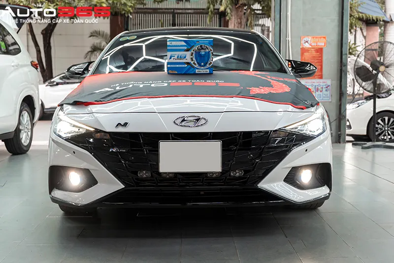 hyundai elantra n line 2023 sau khi hoan thien lap dat f10 turbo v2 4300k