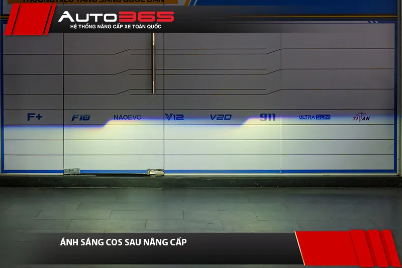 Ánh sáng Cos Hyundai Grand i10 2020 sau khi lắp Titan Gold 3.0
