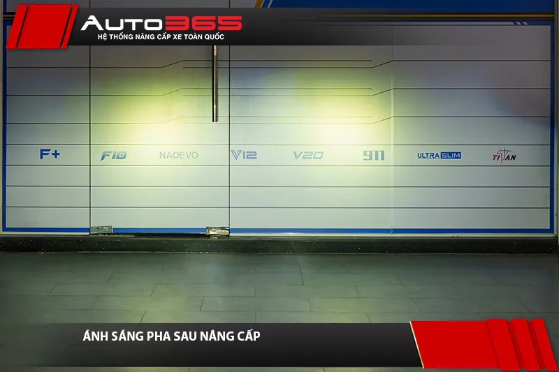 Ánh sáng Pha Hyundai Grand i10 2020 sau khi lắp Titan Gold 3.0