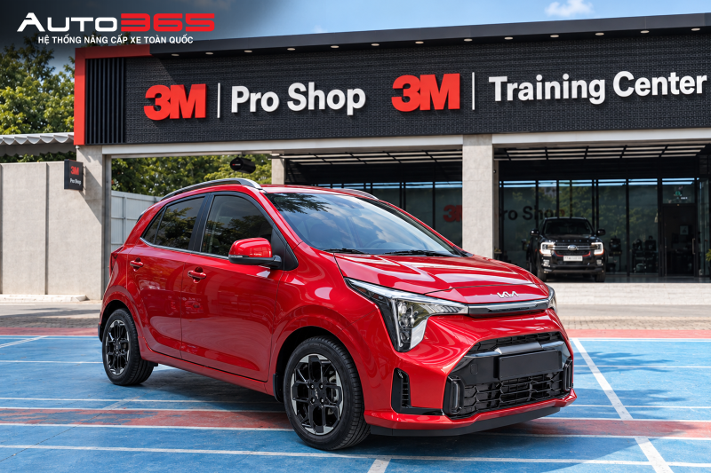 Kia Morning tại Auto365.vn - Trụ Sở Chính, nơi triển khai dán dòng phim Crystalline CR BLK
