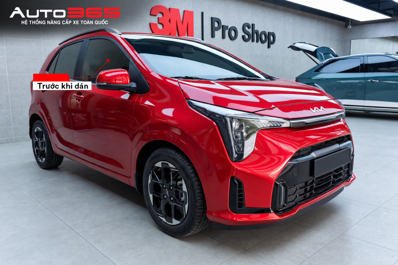 Kia Morning trước khi dán phim CR BLK tại Auto365.vn - Trụ Sở Chính