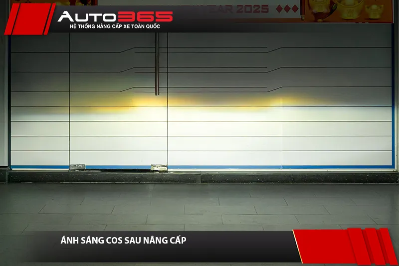 Vùng sáng Cos trên bảng căn chỉnh tại Auto365