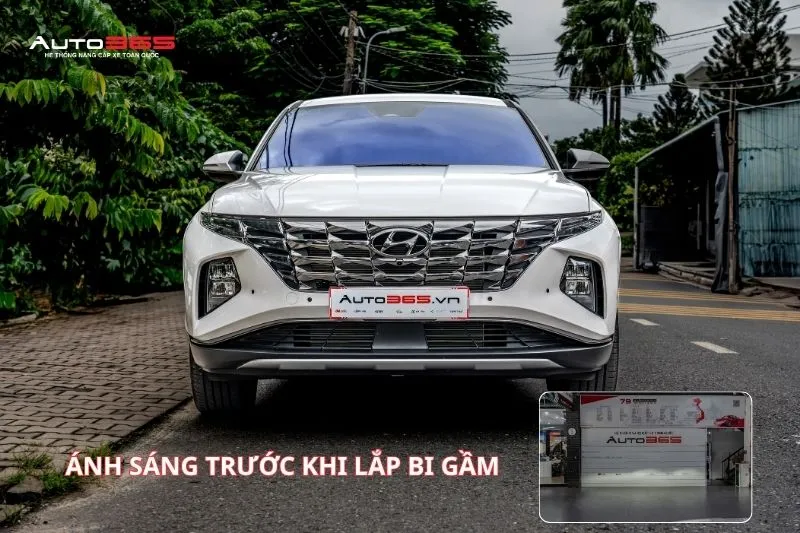 Ảnh trước nâng cấp bi gầm Hyundai Tucson
