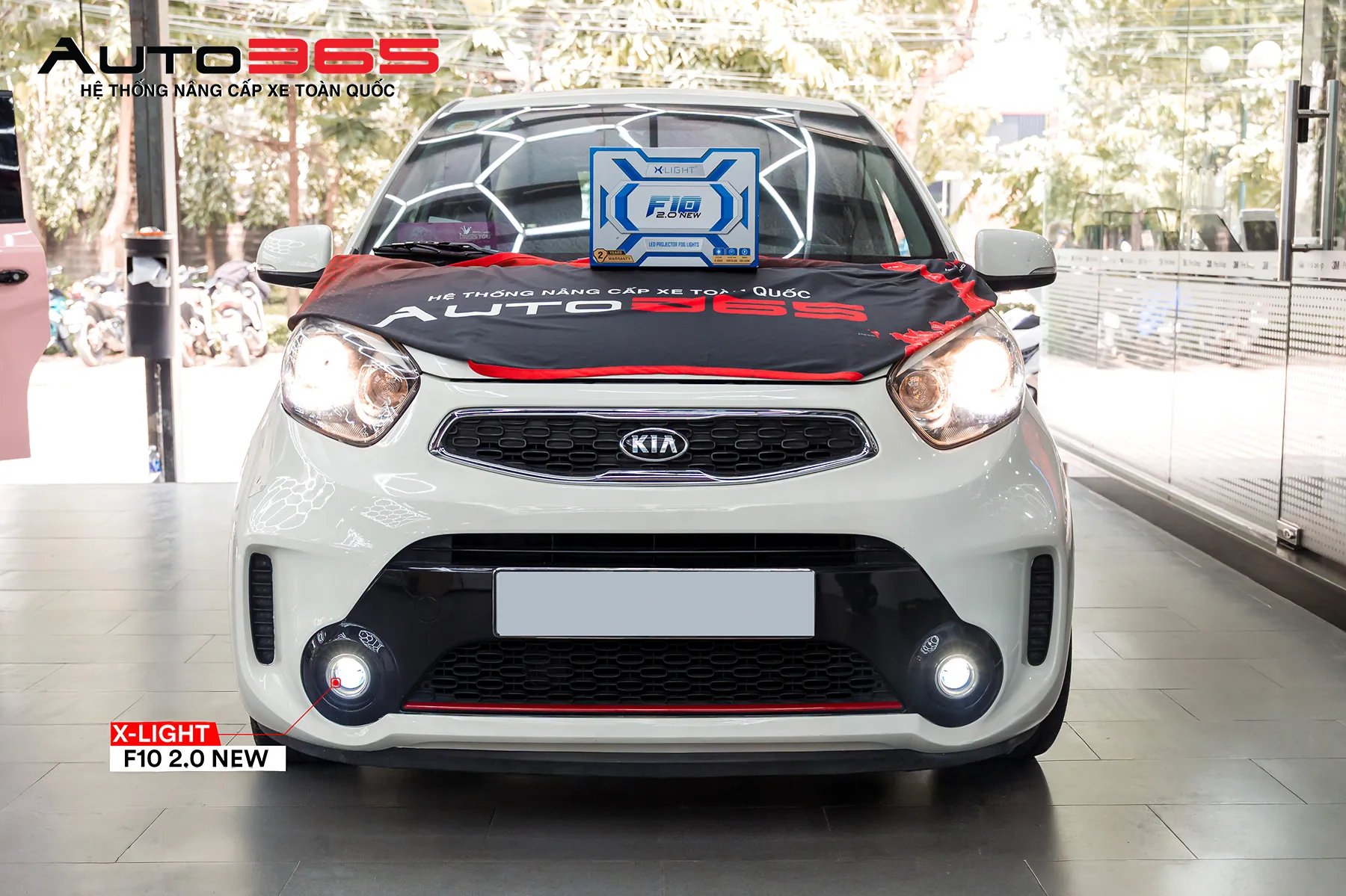 Kia Morning sau khi nâng cấp hệ thống bi gầm