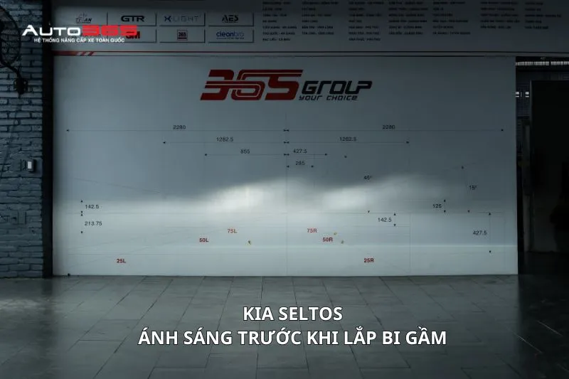 Ánh sáng trước khi nâng cấp bi gầm Kia Seltos