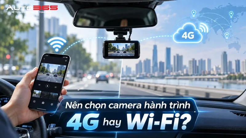 Camera hành trình 4G hay Wi-Fi