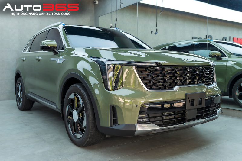 Ngoại quan phía trước Kia Sorento sau khi hoàn thiện PPF 3M 50 Gloss