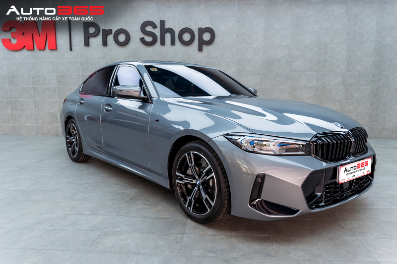 Ngoại thất BMW 330i sau khi hoàn thiện PPF 3M Series 150 Gloss trên phạm vi đã xác định