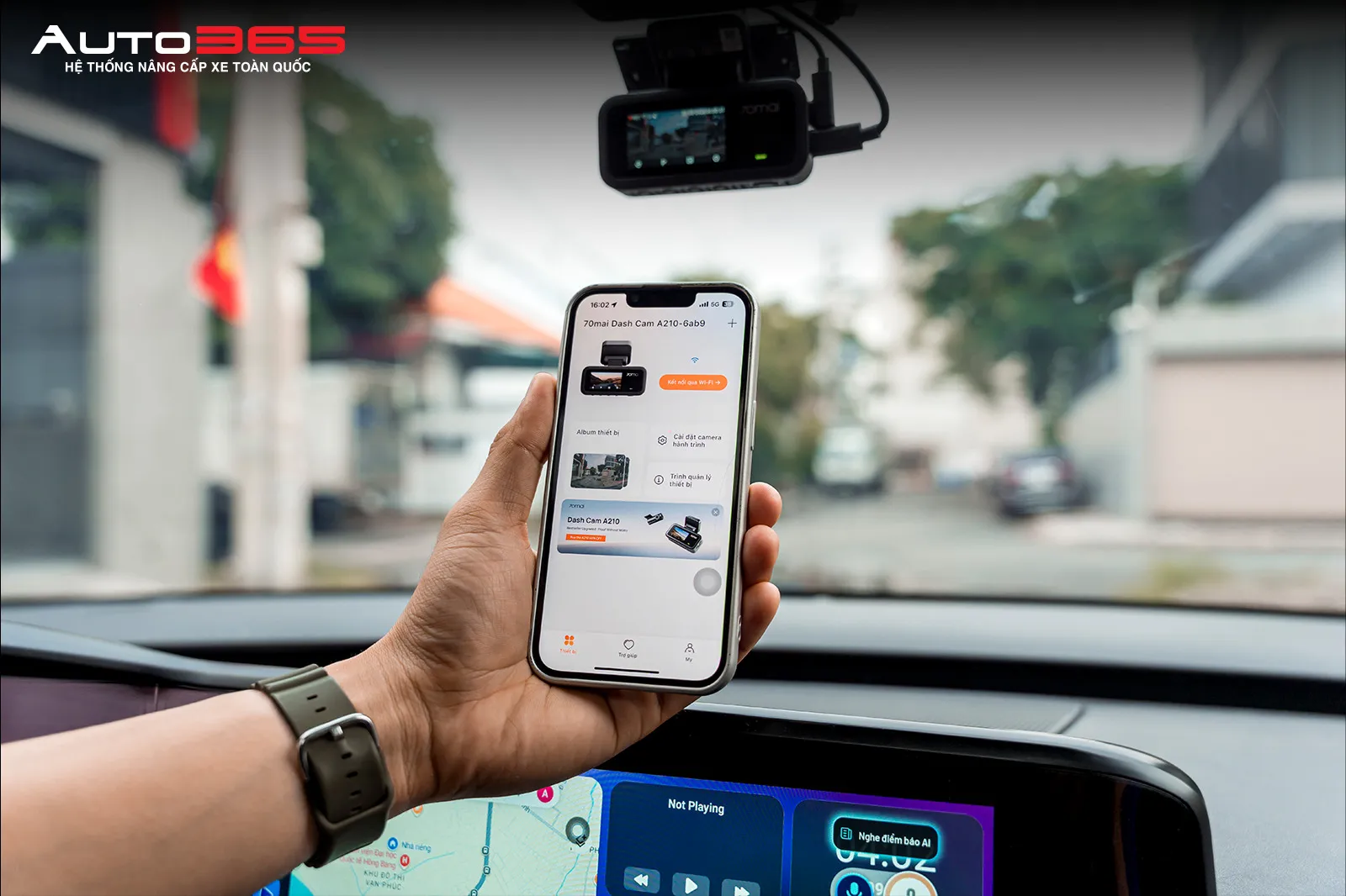 Minh họa kết nối camera