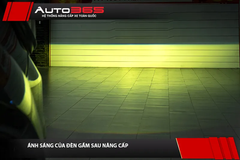 Ánh sáng đèn gầm của Fortuner 2011 sau khi nâng cấp