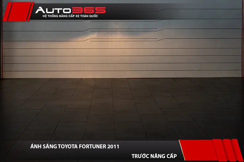 Vùng sáng Toyota Fortuner 2011 trước khi nâng cấp đèn