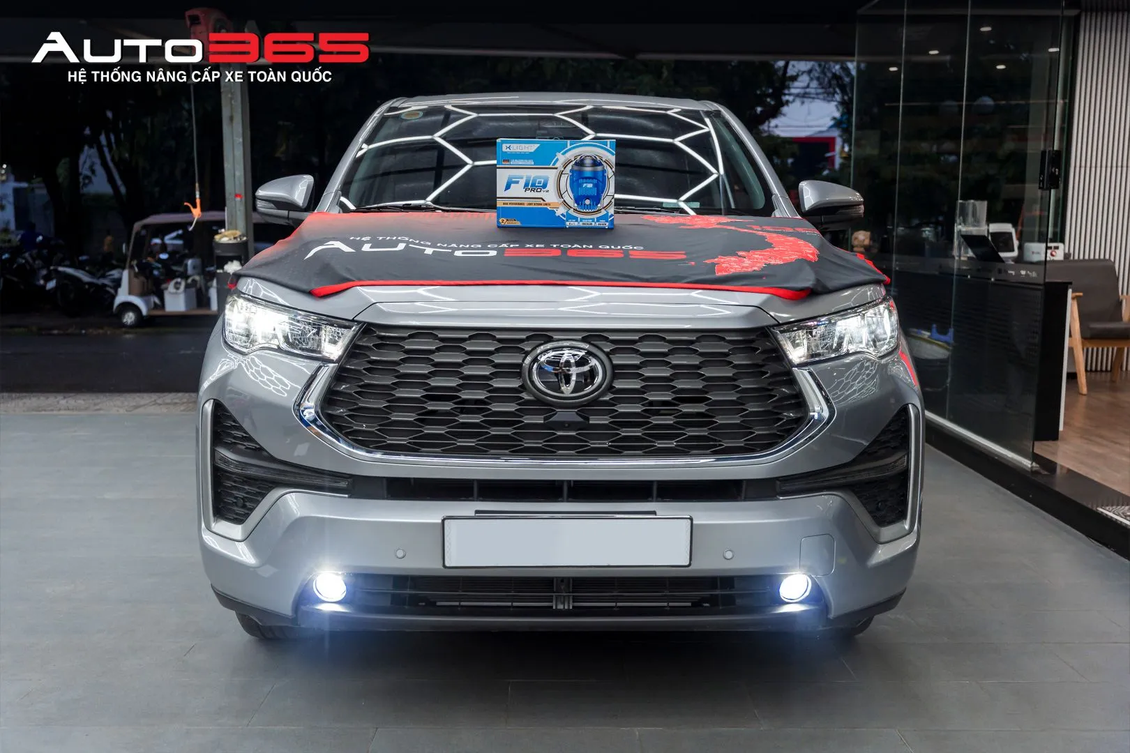 Toyota Innova Cross 2.0V 2024 sau khi hoàn thiện bi gầm F10 Pro V2 tại Auto365.vn – Trụ Sở Chính.