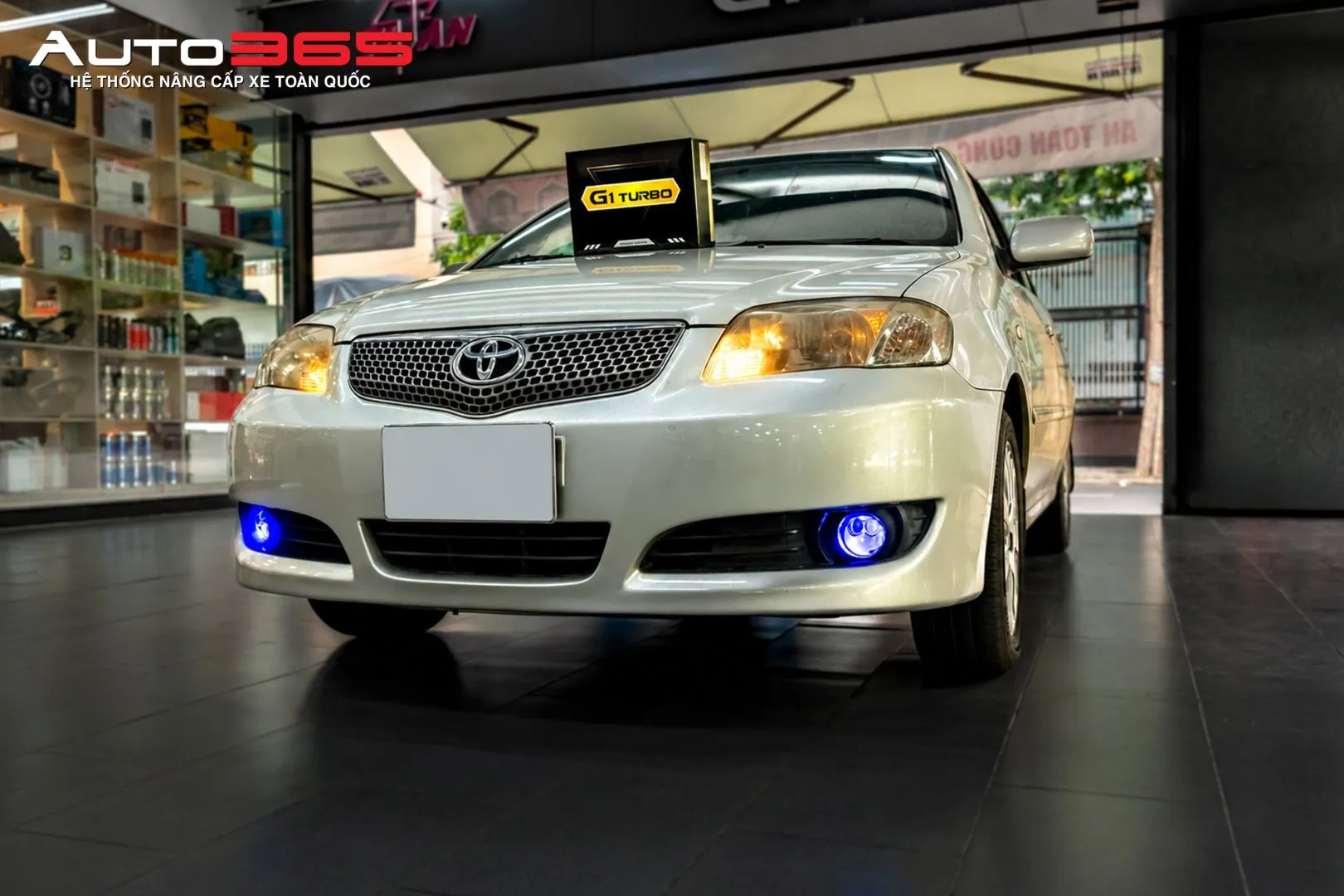 Cận cảnh hộp sản phẩm GTR G1 Turbo trên Toyota Vios 1.5G 2010.