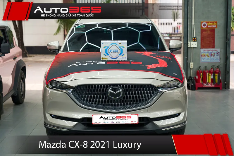 Mazda CX-8 2021 Luxury sau khi lắp bi gầm X-Light F10 Hyper 2.0 tại Auto365.vn - Trụ Sở Chính.