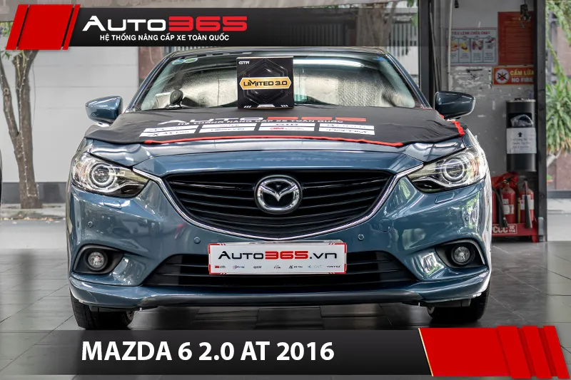 Mặt trước Mazda 6 2.0 AT 2016 sau nâng cấp đèn chính