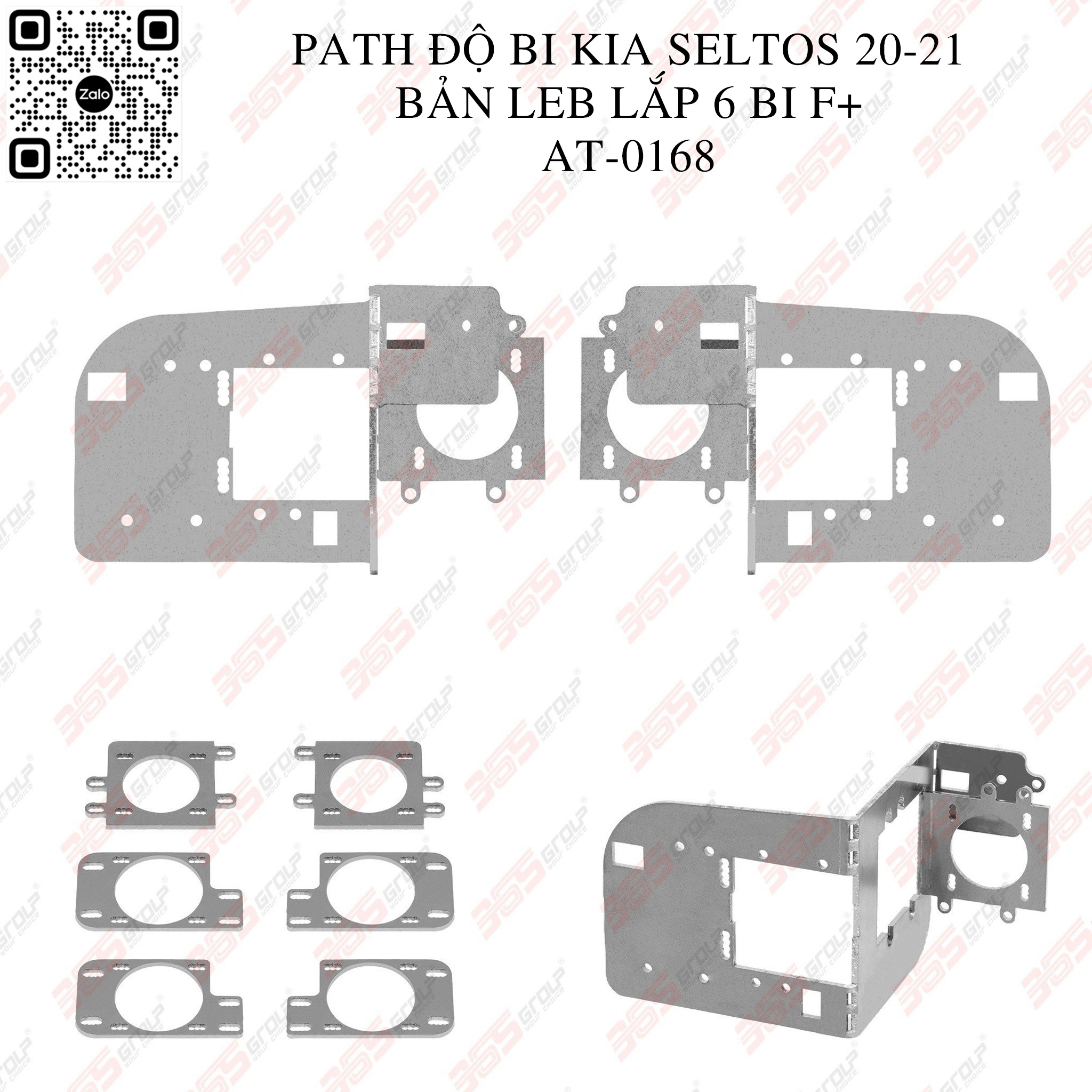 Path Độ Bi Kia Seltos 20 21 Bản Led Lắp 6 Bi F+ AT 0168