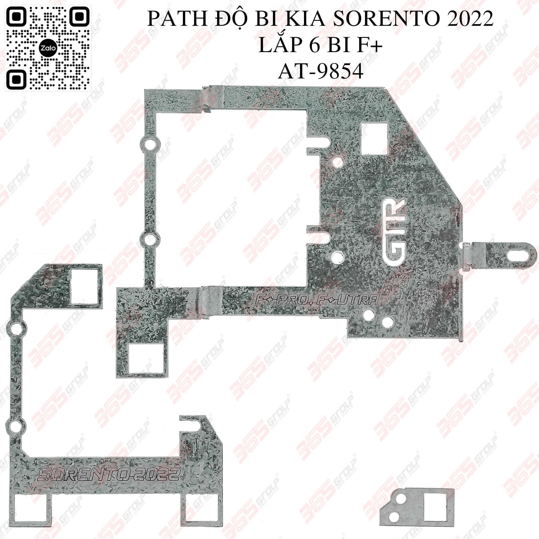 Path độ Bi Kia Sorento 2022 Lắp 6 Bi F+ AT 9854