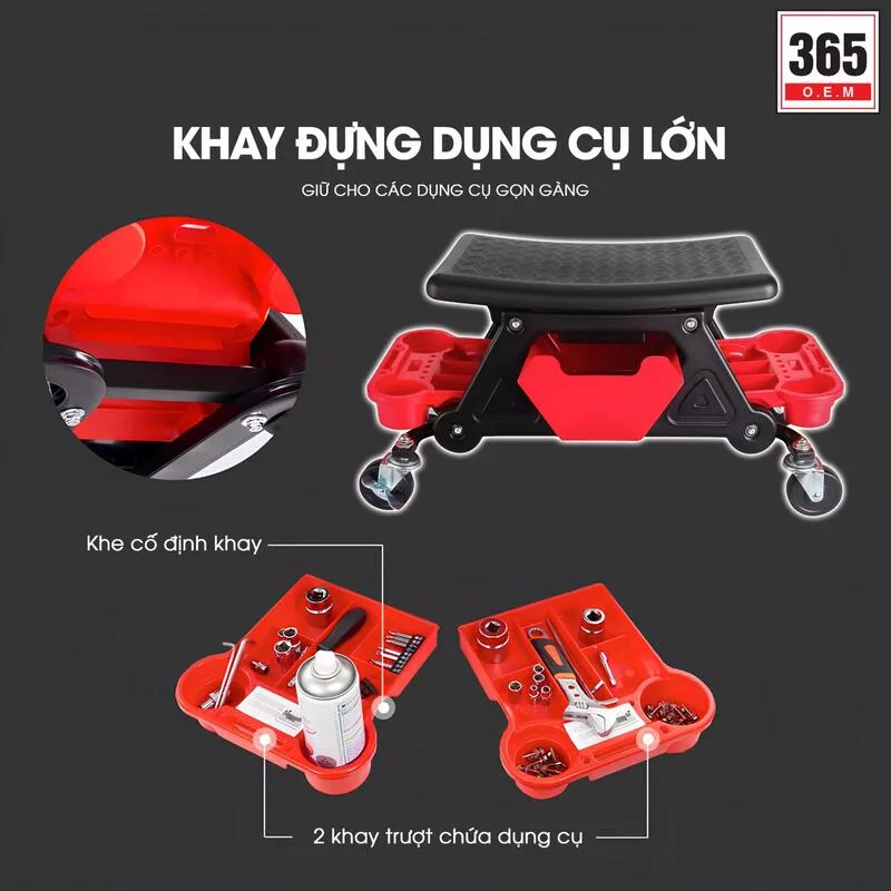 GHẾ DI ĐỘNG KỸ THUẬT VIÊN 365OEM - Hình 5