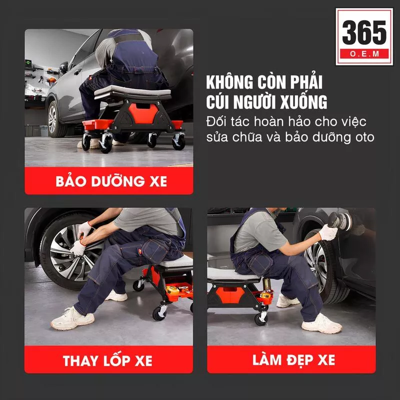 GHẾ DI ĐỘNG KỸ THUẬT VIÊN 365OEM - Hình 7
