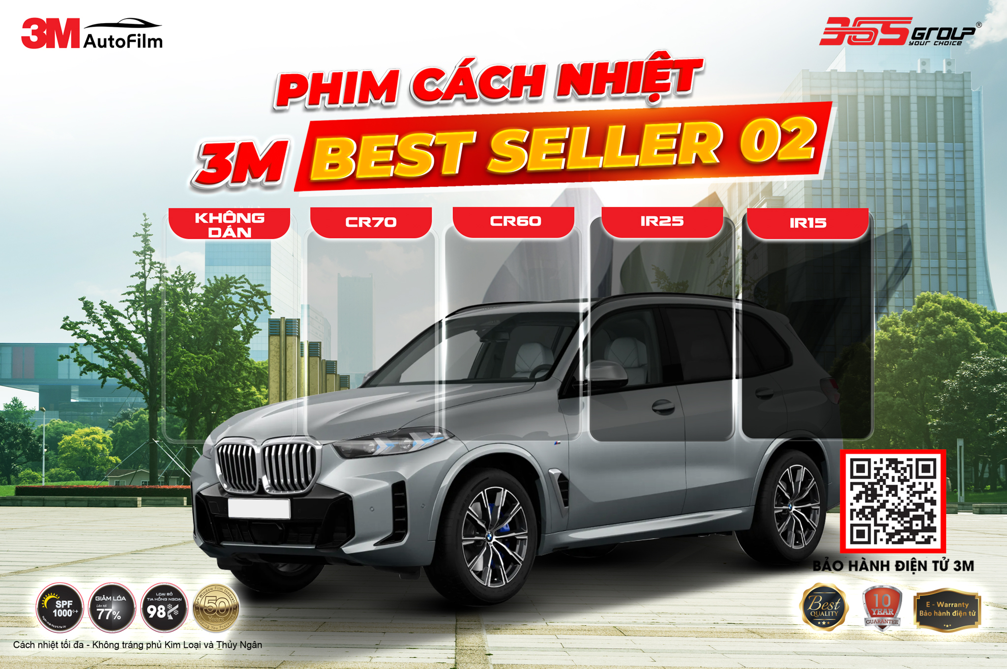 PHIM CÁCH NHIỆT 3M BEST SELLER 02 SEDAN