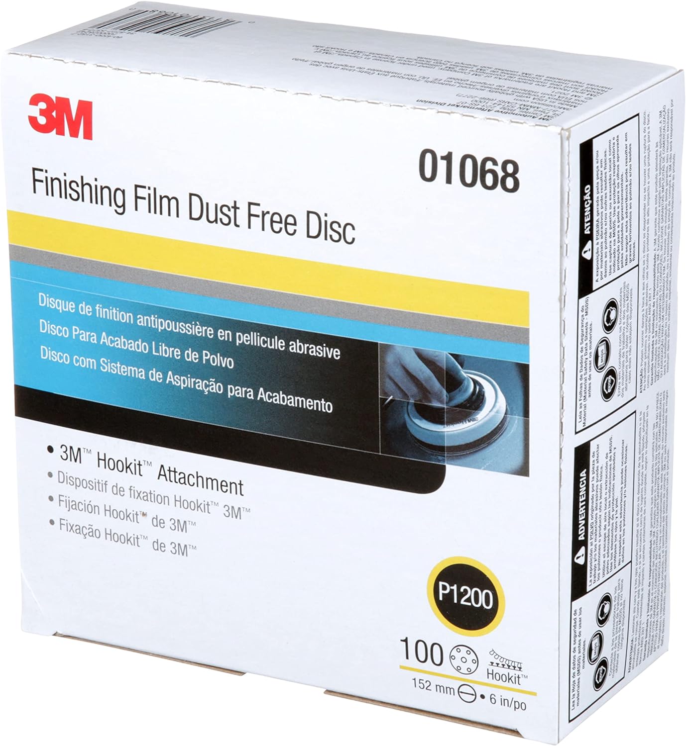 Giấy nhám tròn 3M 00968 Độ nhám P1200 Giấy nhám tròn 3M 00968 Độ nhám P1200