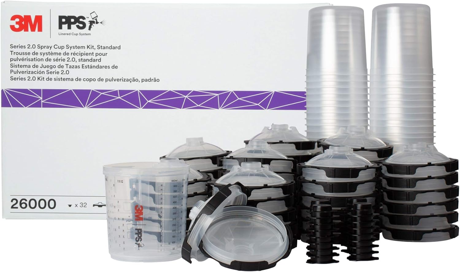 Bộ cốc sơn 3M PPS 2.0 26000 650ml