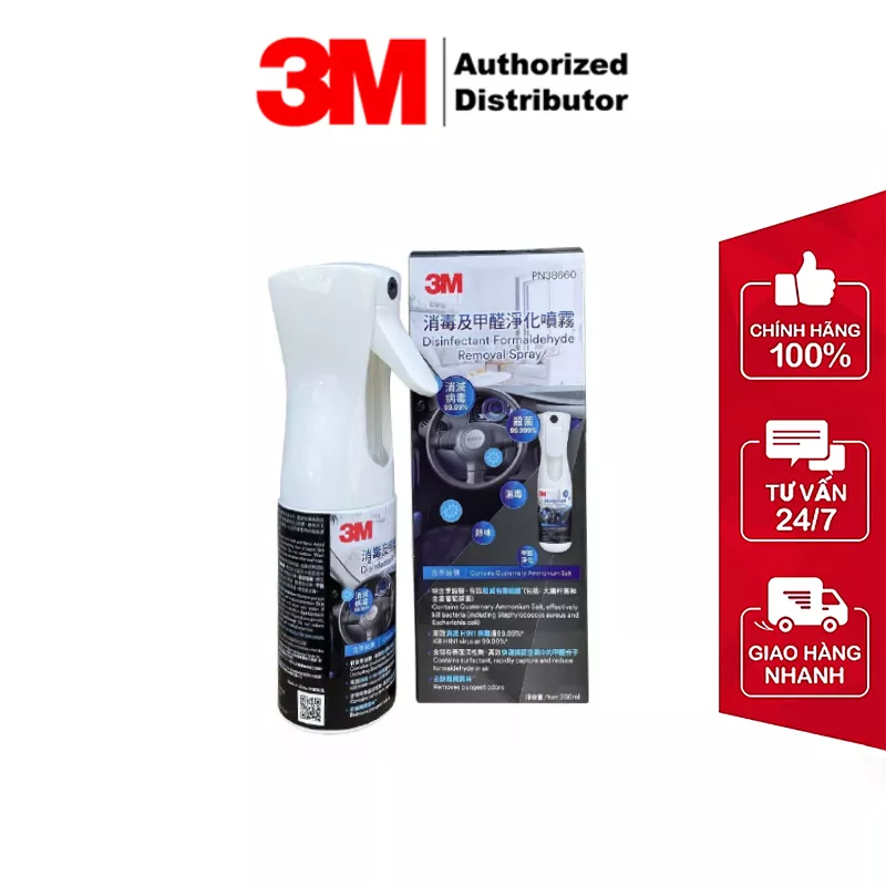 Chai xịt khử mùi diệt khuẩn 3M Air Freshener Spray 38660 200ml - Hình 1