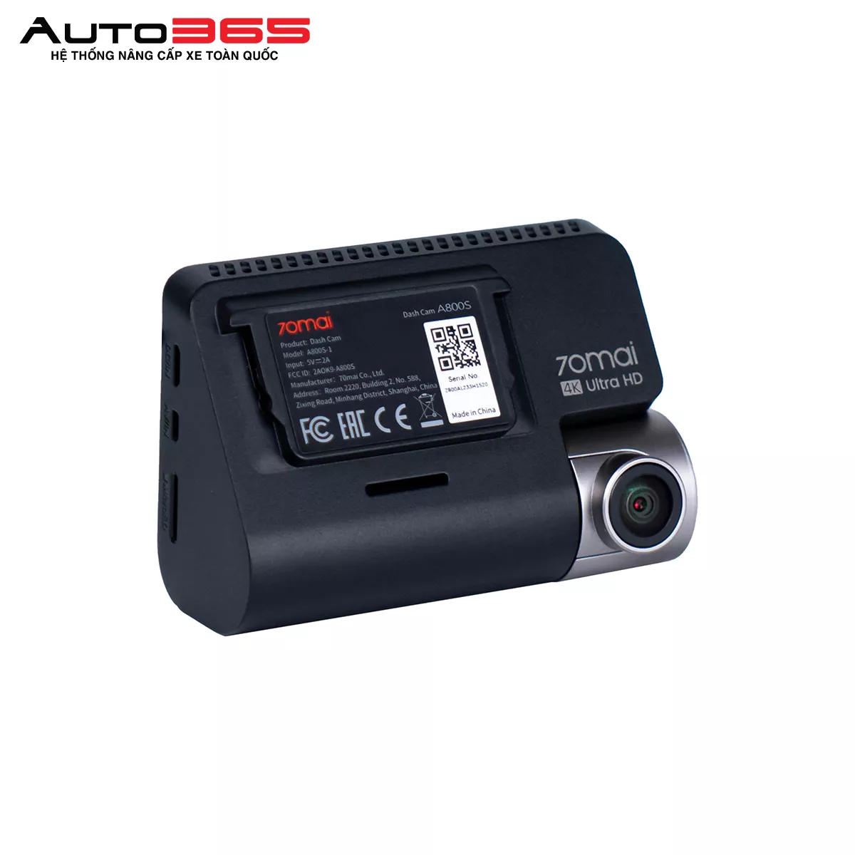 CAMERA HÀNH TRÌNH XIAOMI 70MAI A800S 4K FULL HD (BẢN FULL CAMERA TRƯỚC VÀ SAU) - Hình 5