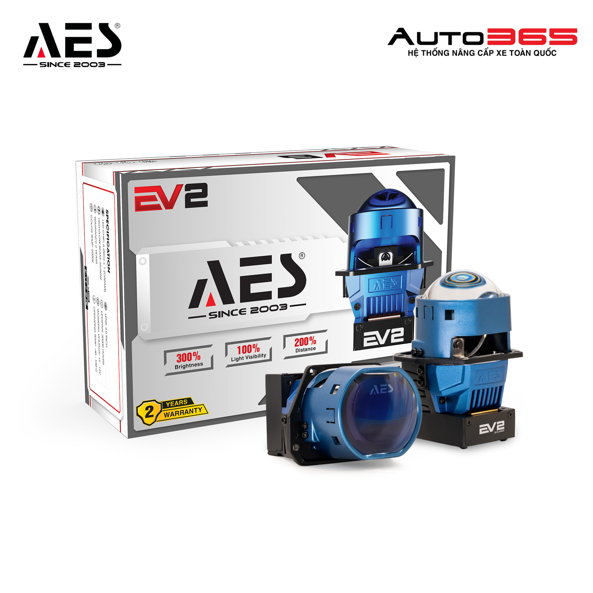 BI LED AES EV2 SQUARE