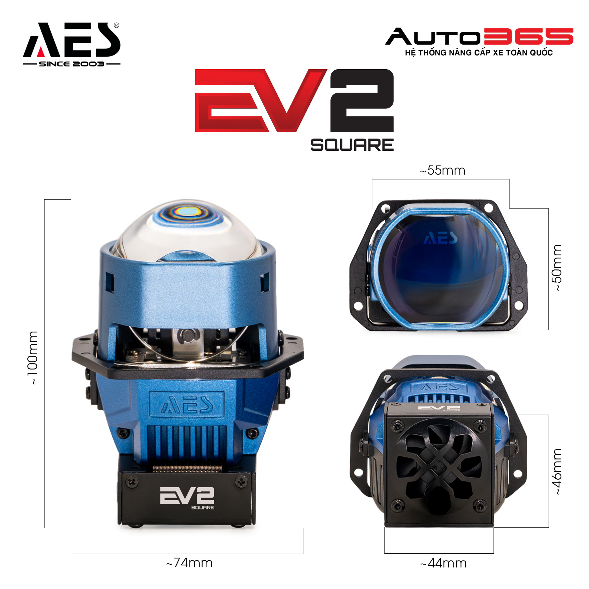 BI LED AES EV2 SQUARE