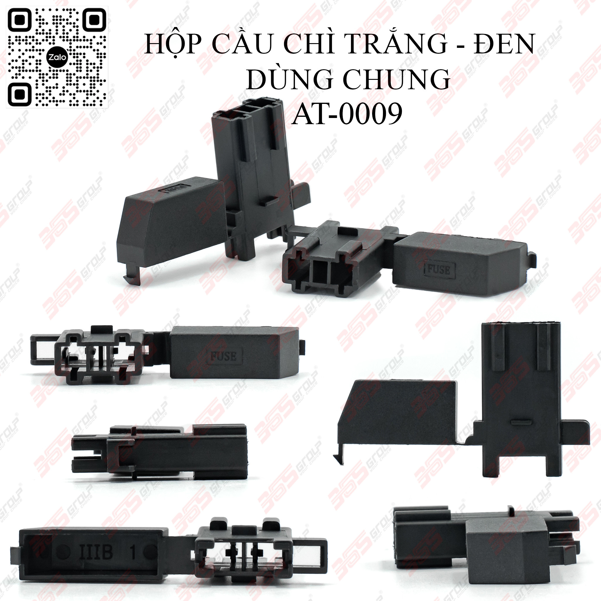 Hộp Cầu Chì Trắng Đen Dùng Chung AT 0009