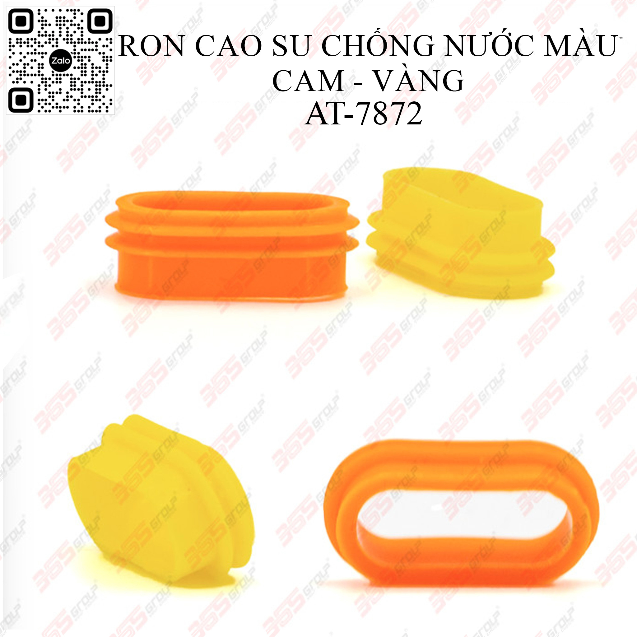 Ron Cao Su Chống Nước Màu Cam Vàng AT 7872