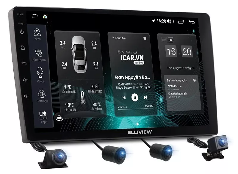 MÀN HÌNH ANDROID Ô TÔ ELLIVIEW S4 PREMIUM - Hình 4