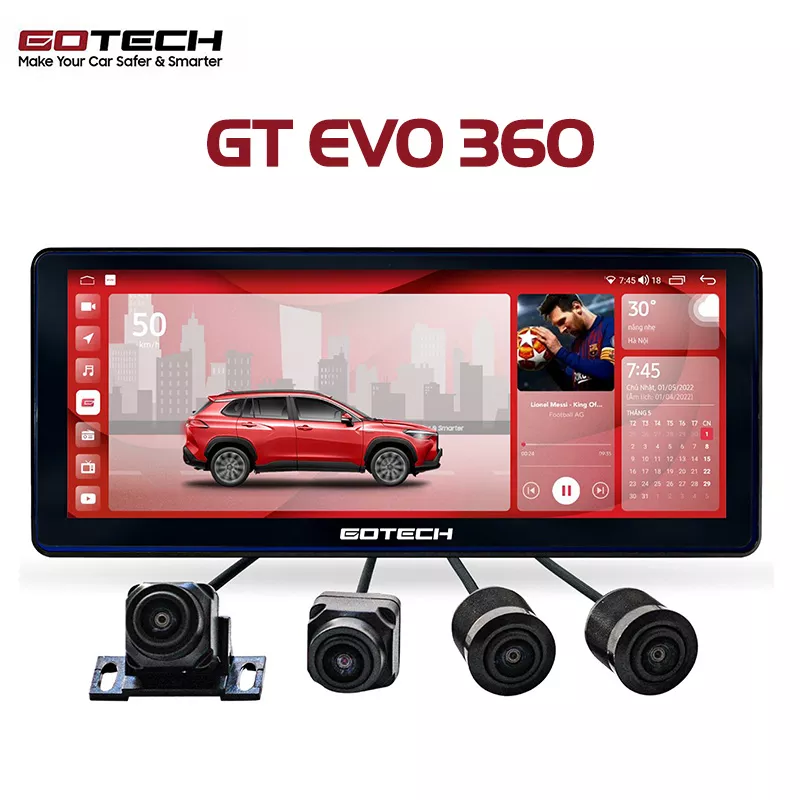 MÀN HÌNH ANDROID Ô TÔ GOTECH GT EVO 360 - Hình 1