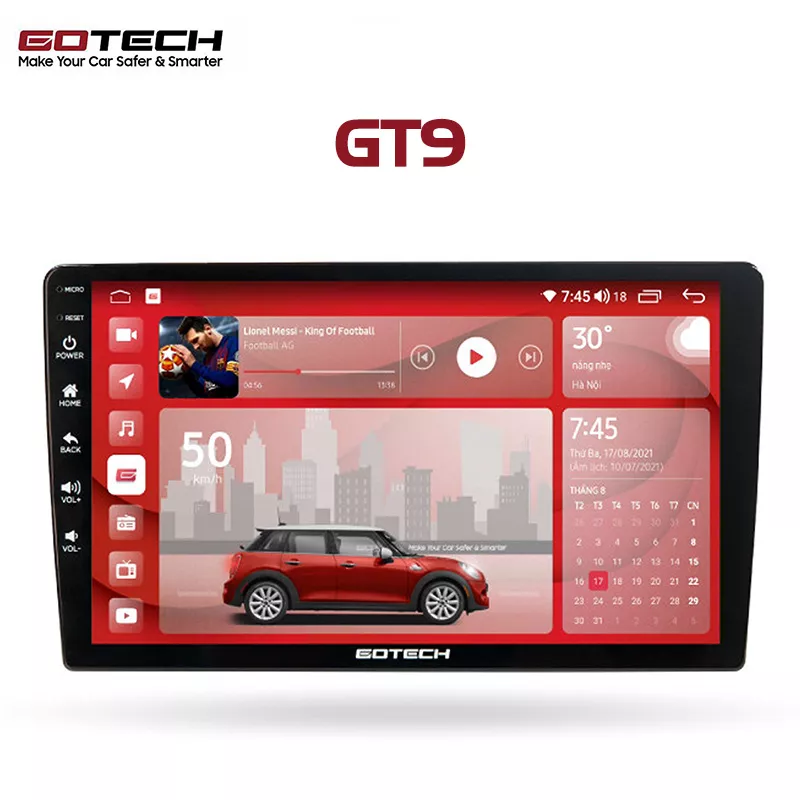 MÀN HÌNH ANDROID Ô TÔ GOTECH GT9 - Hình 1
