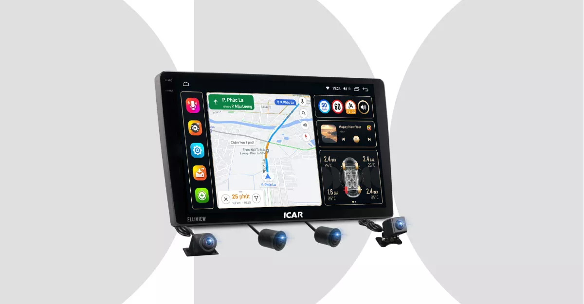 Màn hình Android liền cam 360 Elliview S5 2K - Hình 1