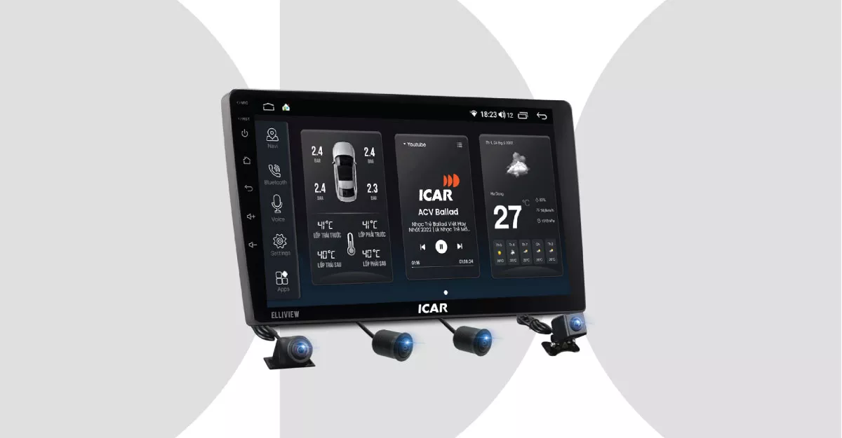 Màn hình Android liền cam 360 Elliview SEP - Hình 1