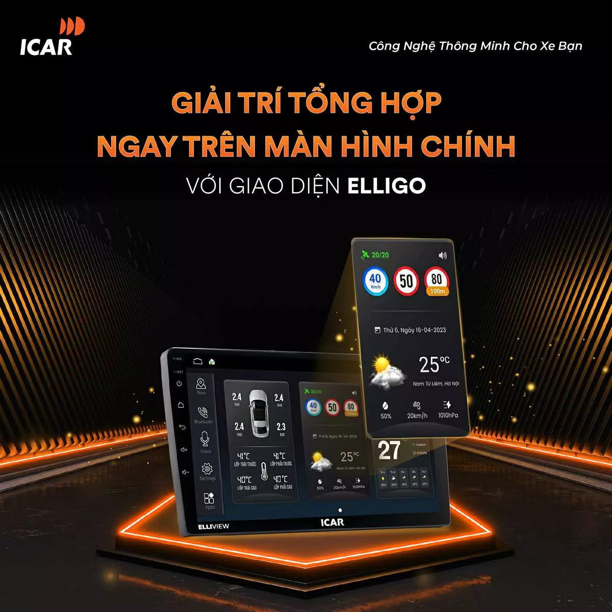 Màn hình Android ICAR Elliview UE Lite - Hình 3