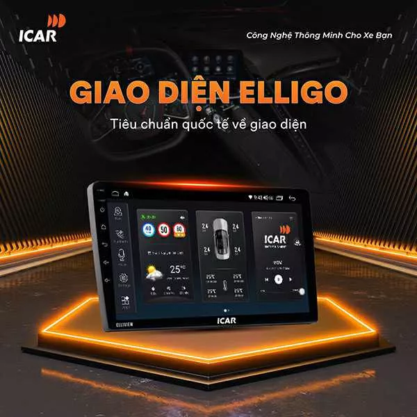 Màn hình Android ICAR Elliview UE - Hình 2