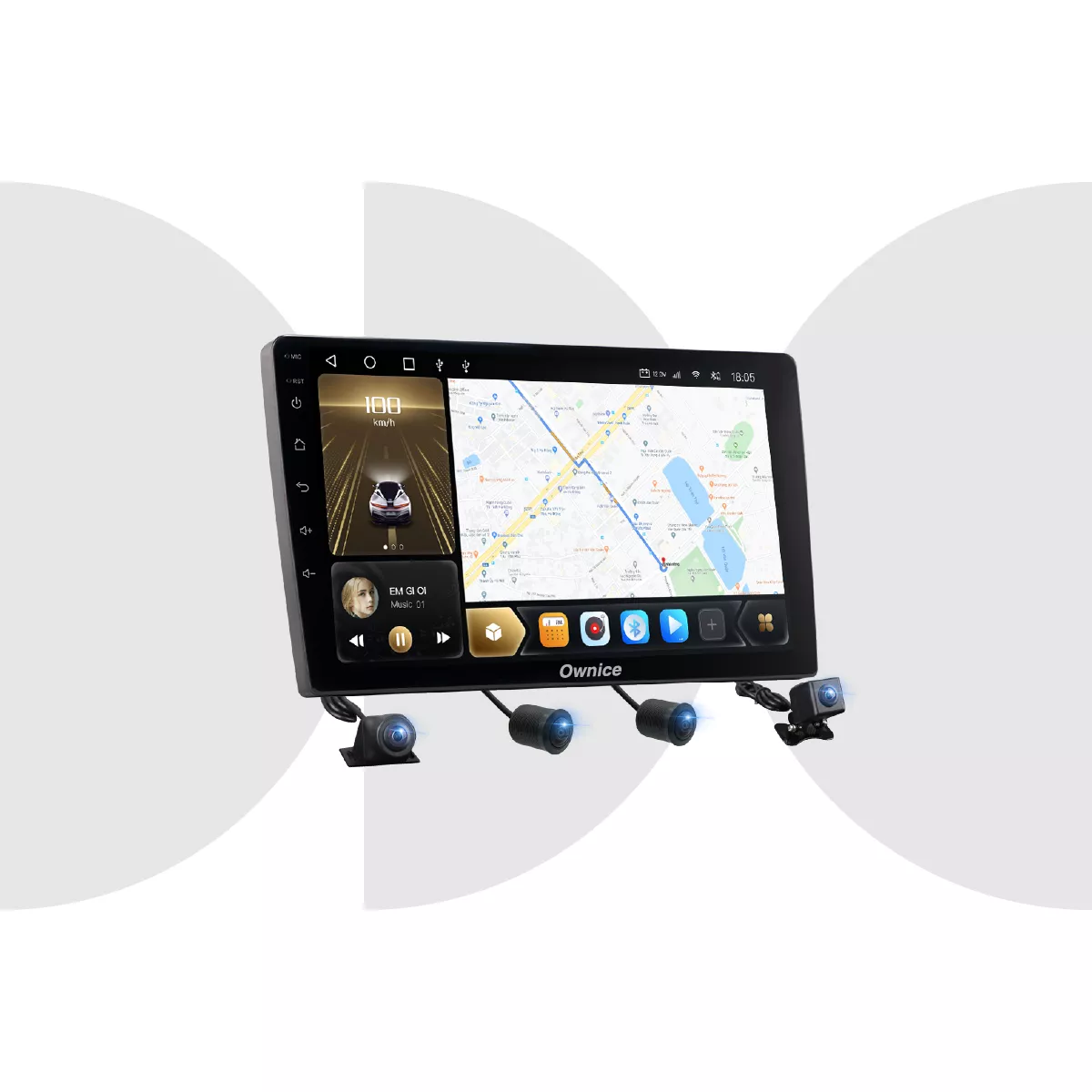 Màn hình android liền cam 360 Ownice C970M-S - Hình 1