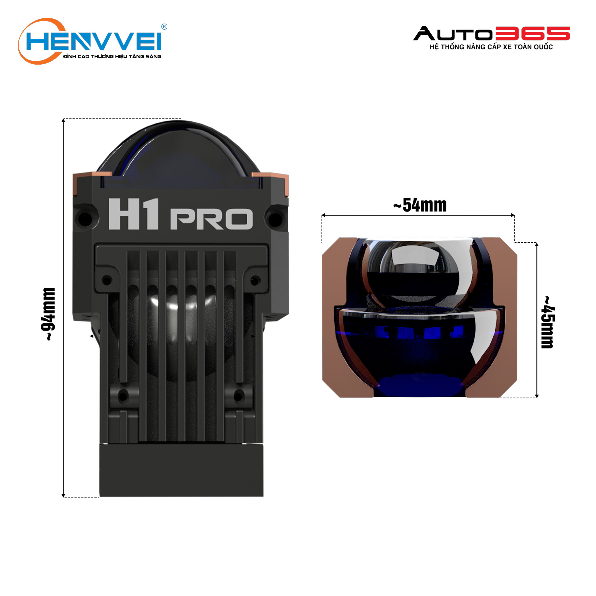 MODULE BI LED MINI HENVVEI H1 PRO