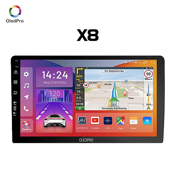 MÀN HÌNH ANDROID Ô TÔ OLEDPRO X8
