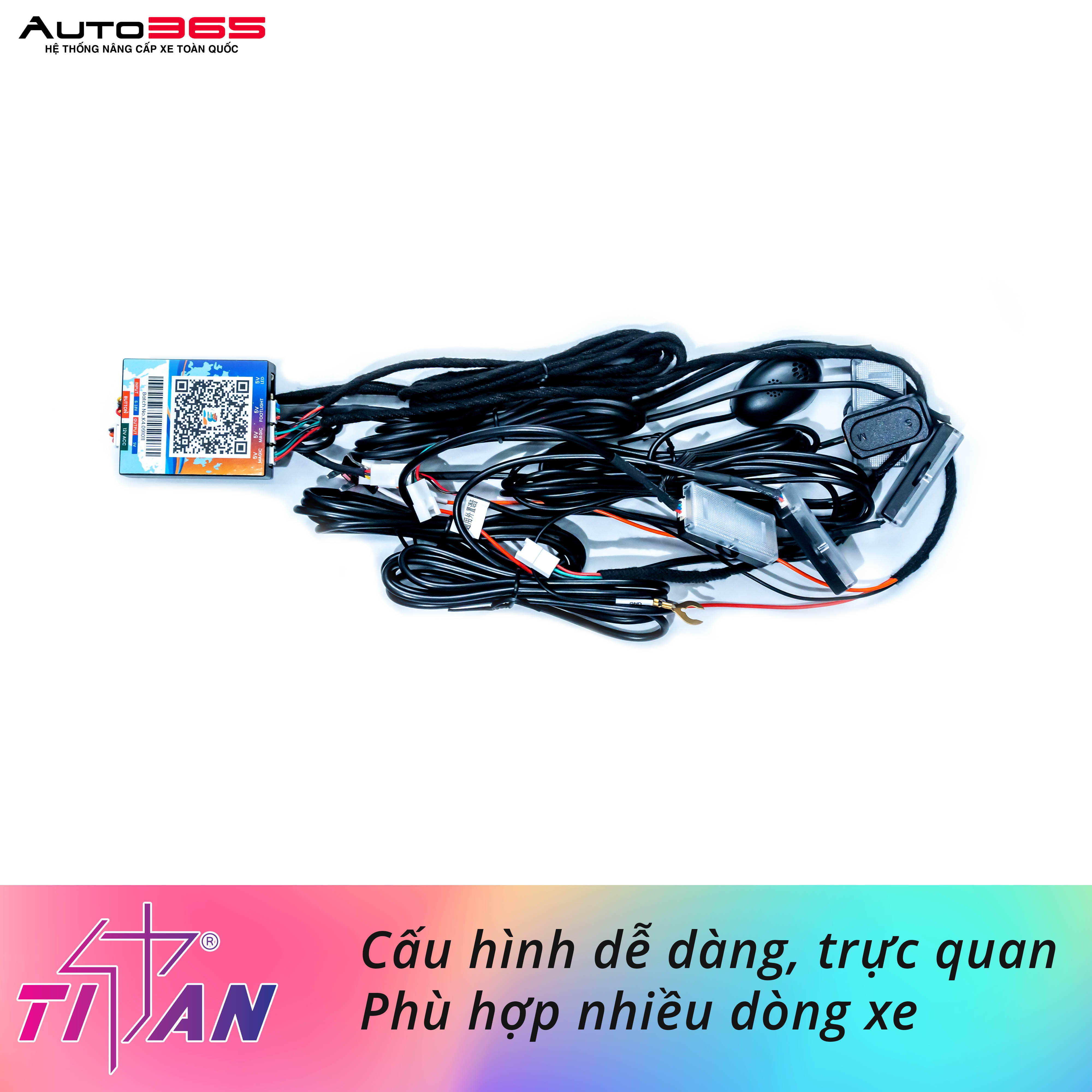 LED VIỀN NỘI THẤT TITAN ULTRA LIGHT - 18 IN 1