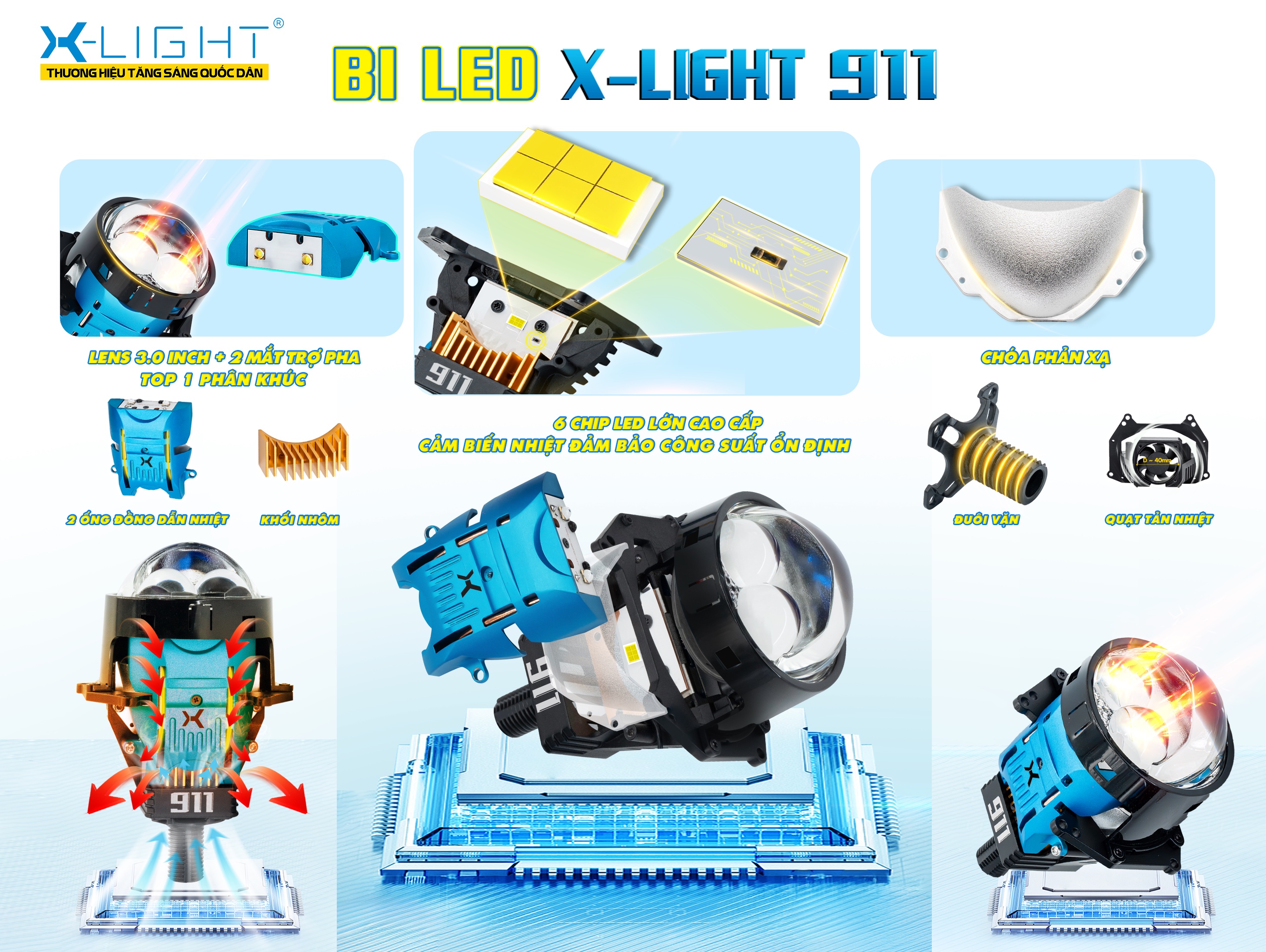 BI LED X-LIGHT 911